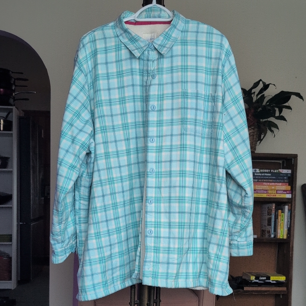 L.L. Bean Cream Fleece Jacket